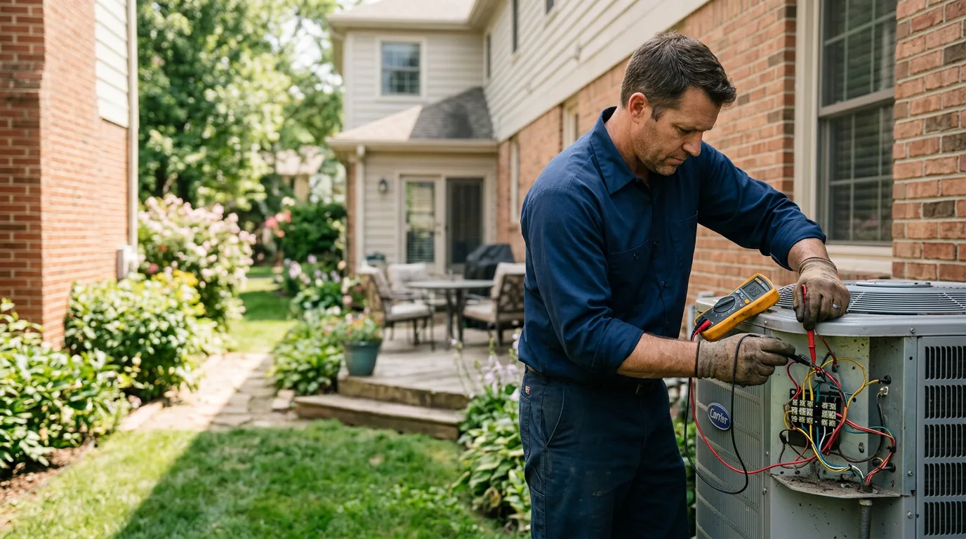 HVAC technician working near Grand Rapids, MI